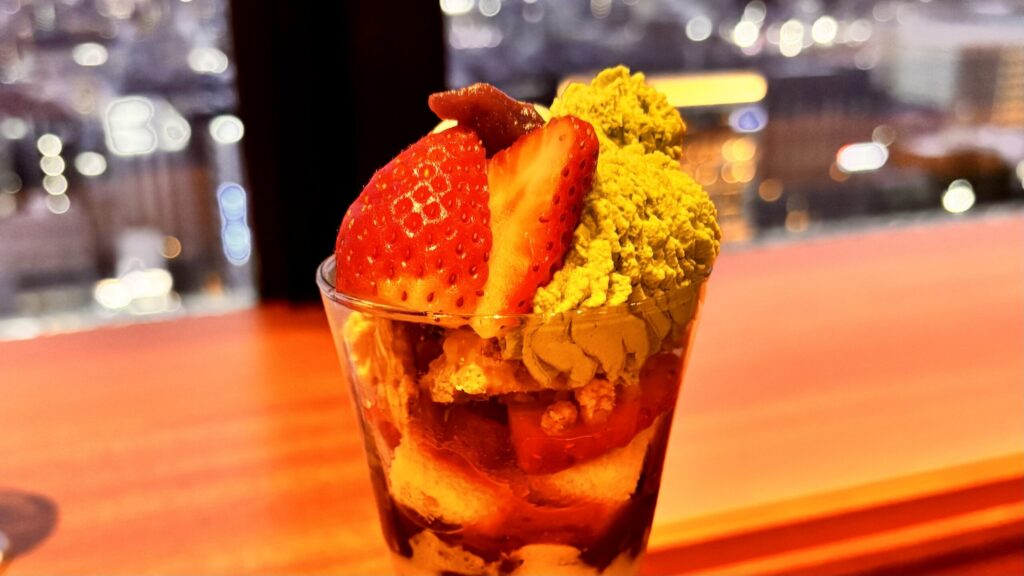グランヴィアラウンジ 抹茶パフェ ティータイム